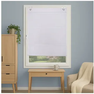 HOME WOHNIDEEN Magnetrollo Abelia 60 x 130 cm weiß