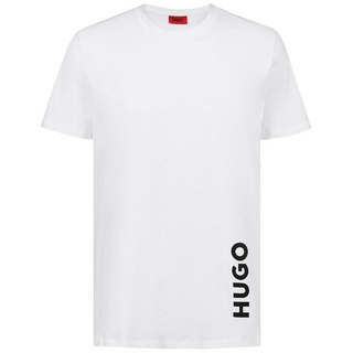 HUGO T-Shirt T-Shirt RN Relaxed mit UV-Schutz weiß Lbonvenon