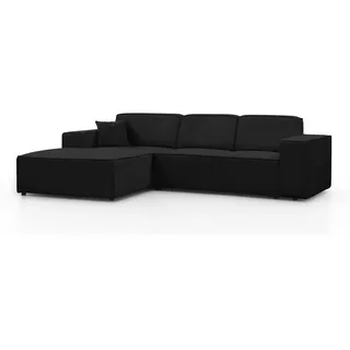 beautysofa Ecksofa PEDRO L Anthrazit, 267x170 cm, Wohnzimmer, Sofas & Couches, Wohnlandschaften, Ecksofas