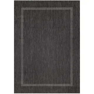 KADIMA DESIGN ALSTER Outdoor-Teppich 140 x 200 cm Schwarz