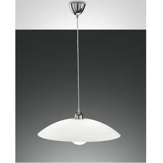 Fabas Luce Kent 1-flg. E27 75W 40 cm Metall und Glas weiß