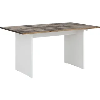 loft24 Esstisch Marcy, FSC®-zertifizierte Kiefer im rustikalen Landhausstil braun 140 cm x 76 cm x 90 cm