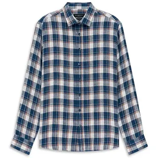Hemd Modern Fit Bugatti blau, 45/46