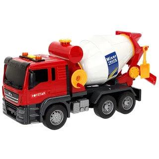 ColorBaby Speed & Go 39061 Bauspielzeug Betonmischer mit Lichtern und Geräuschen, Reibungssystem, Maßstab 1:14, 9 x 26 x 14 cm, Autos für Kinder ab 3 Jahren