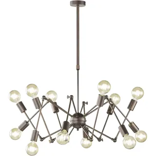 WOFI Sputnik 12-flg. 95 cm braun Metall