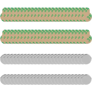 SWYSGS 50 Stück Selbstklebende Magnete 8x1mm Mini Klebemagnete Paarweise Magnetisiert für Bildung, Forschung, Beruf, Gewerbe, Präsentation und Industrie
