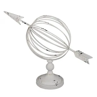 GartenHero Gartenfigur Sonnenuhr Gartendeko Gartenuhr Gartenskulptur Sonnenuhren Gartenfigur weiß