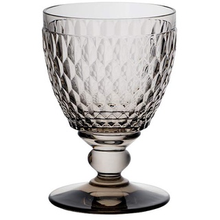 Villeroy und Boch Boston Coloured Wasserglas Smoke, 400 ml, Kristallglas, Grau, 1 Stück (1er Pack)
