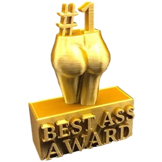 Best Ass Award – Best Ass Goldharz-Trophäenornament, lustige weibliche Körperfigur-Skulptur, Trophäendekor, Neuheit Ass Award Trophy Desktop-Dekor, Streichgeschenk für Freund und Kollegen