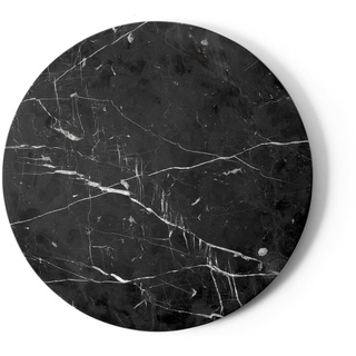 Audo - Tischplatte für Androgyne Beistelltisch Ø 42 cm, Marmor schwarz