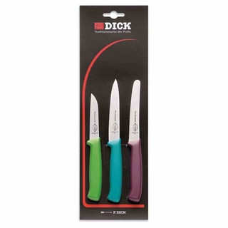 F. DICK Messer-Set Küchenmesser-Set bunt Pro Dynamic 3tlg Küchenmesser Messer Küchen