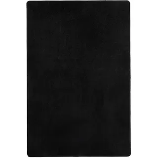 nyvi Teppich Fancy - Pflegeleicht, Strapazierfähig, für Fußbodenheizung Farbe:Schwarz;Größe:133x195 cm