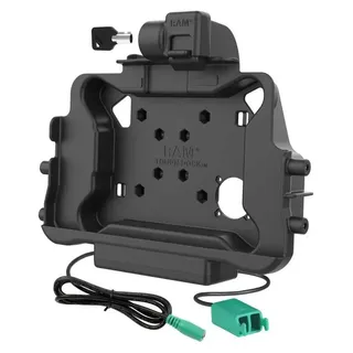 RAM MOUNTS Verriegelbare Lade-und Dual-usb-dockingstation Für Honeywell Scanpal Eda10a - Black