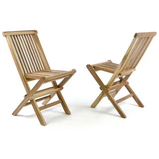 VCM Gartenstuhl 30 x 40 x 60 cm braun 2 St.