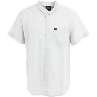 Jack Wolfskin Herren Nata River skjorte Herren Hemd, White Rush Stripes, S EU