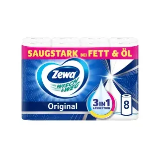 Zewa Küchenrolle Wisch & Weg Original 2-lagig 8 St.