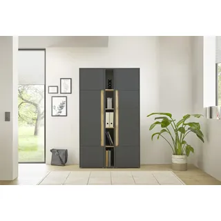 Home Affaire Büromöbel-Set HOME AFFAIRE "CiTY/GiRON", grau (anthrazit), B:120cm H:200cm T:40cm, Arbeitsmöbel-Sets, Büromöbel-Set