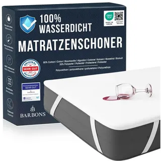 BARBONS Matratzenschoner Matratzenauflage 90 x 200 cm weiß