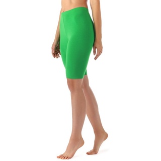 Merry Style Leggings Damen Kurze Hose aus Viskose MS10-145 (1-tlg) elastischer Bund grün M