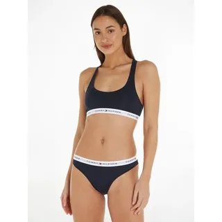 Tommy Hilfiger Underwear Bikinislip mit Logo auf dem Taillenbund blau XS (34)