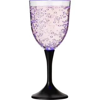 Ultra 4 LED Weinglas Leuchtende Plastik Weingläser Kunststoff Sektkelche Trinkbecher Leuchtend Cocktailglas LED Brille Weingläser Set LED Licht Weinglas Kunststoff Farbwechsel Tasse Gläser Bunt
