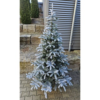 Weihnachtsbaum Schnee 150 cm Kunststoff Grün S (Small)