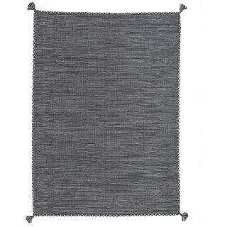 Pergamon Natur Teppich Kelim Prico Anthrazit 200x300cm