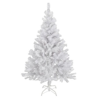 Spetebo Künstlicher Weihnachtsbaum 150cm in weiß - mit Metallständer