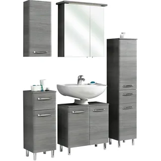 Saphir »Quickset 328 5-teilig, mit Waschbeckenunterschrank, LED-Spiegelschrank«, (Set, 5 St.), inkl. Türdämpfern, 8 Türen und 2 Schubladen, ohne Waschbecken