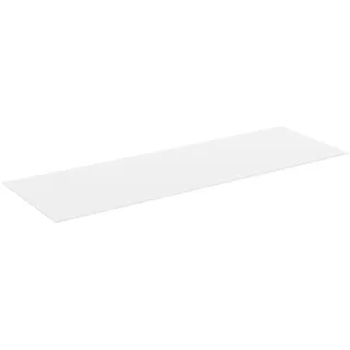 Voleo Oberplatte, Weiß, Glas, 40.50x0.40x135.60 cm, Wohnzimmer, TV Möbel, TV-Aufsätze