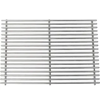 SANTOS Edelstahl Grillrost für Weber Spirit 300er | 29 x 44,2 cm