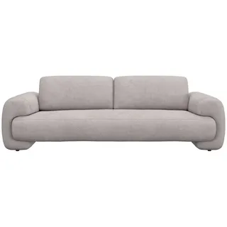 FLEXLUX 3-Sitzer Molino Designsofa, Polstersofa, Einzelsofa, Couch, Kaltschaum & Stahl-Wellen für erstklassigen Sitzkomfort, Füsse Schwarz beige