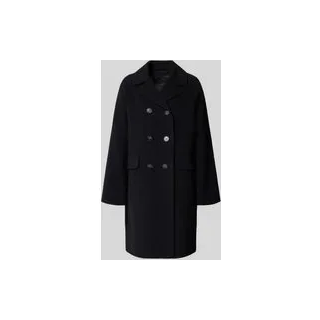 Regular Fit Mantel aus Wolle Modell 'ZOLFO', Black, 38