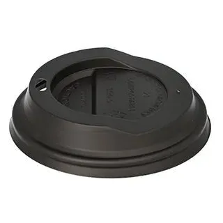 Papstar Deckel für Einweg-Kaffeebecher pure schwarz Ø 9,0 cm, 50 St.