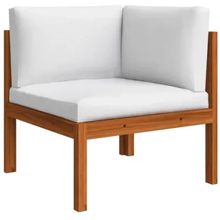 vidaXL Gartensofa Loungesofa natur/cremeweiß