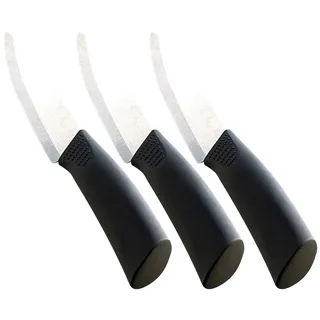 Rosenstein & Söhne Keramik-Kochmesser: 3er-Set Keramik-Universalmesser mit 13 cm Klinge (Keramikmesser, Messer, Schäler)