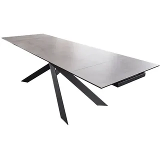 KAWOLA Ausziehtisch NOLDOR Esstisch Keramik 180x90cm - Grau