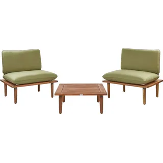 Beliani Gartenlounge Frascati 3-tlg. grün