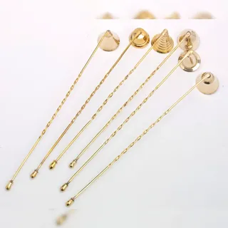 Kerzenlöscher Set mit 6 Stück Kerzenlöscher (Länge 27 cm) für Wachs Kerzen