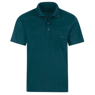 Trigema Poloshirt TRIGEMA Poloshirt aus Single-Jersey (1-tlg) grün M