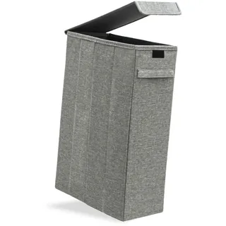 Dune Design DuneDesign 50 Liter Wäschekorb mit Deckel - 20x40x60 Wäschesammler Schmal - Wäsche Nischenregal