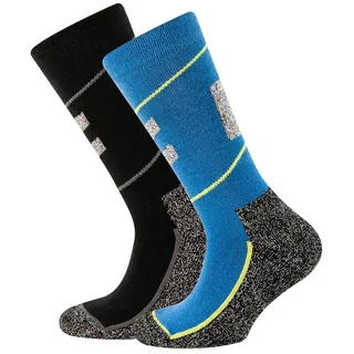 Ewers Thermosocken Thermosocken 2er Pack Skisocke (2er-Set, 2-Paar) blau|schwarz 27|30