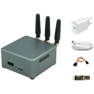 youyeetoo BPI-R3 Mini Wireless WiFi 6 Travel Router Board OpenWRT MediaTek MT7986A 2G DDR RAM 8G eMMC Flash 2X 2.5GbE Port Onboard (R3 Mini(Kit 1))
