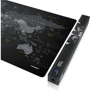 Titanwolf Gaming Mauspad XXXL Schwarz