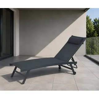 Gardissimo Elli Sonnenliege 200 x 70 x 30 cm Anthrazit