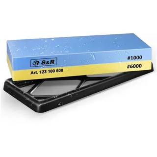 S&R Schleifstein Doppelseitig 1000/6000