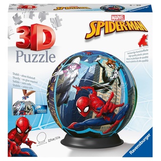 Ravensburger 3D Puzzle 11563 - Puzzle-Ball Spiderman - 72 Teile - Puzzle-Ball für Erwachsene und Kinder ab 6 Jahren