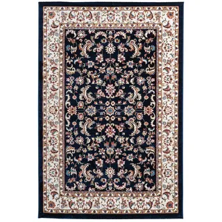 Obsession Flachwebeteppich My Isfahan, Dunkelblau, Textil, Blume, quadratisch, 200x290 cm, für Fußbodenheizung geeignet, Teppiche & Böden, Teppiche, Webteppiche