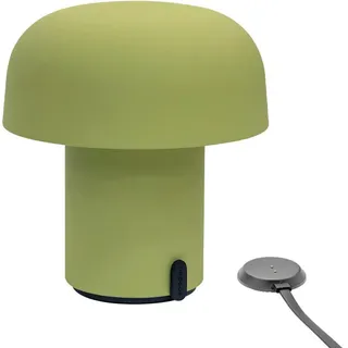 kooduu Akku-Tischleuchte Sensa, Grasgrün, Metall, 20.5 cm, Lampen & Leuchten, Innenbeleuchtung, Leuchten nach Räumen, Bürolampen