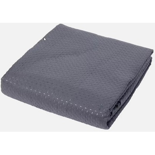Tagesdecke Tagesdecke Reliefmuster poly. 240 x 220 cm Bed Cover Bettbezug, Spectrum grau